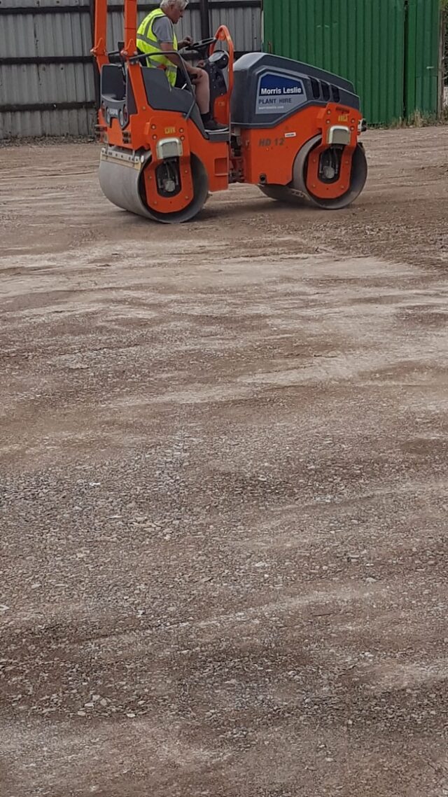 Our steamrollers rolled the Limestone into place