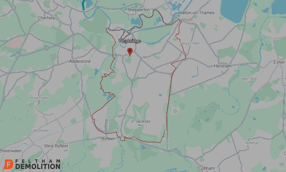 Demolition Weybridge North London Map https://feltham-demolition.co.uk/wp-content/uploads/2025/10/Demolition-Weybridge-North-London-Map.jpg