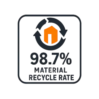 98 percent demolition recycling Leatherhead Surrey Logo