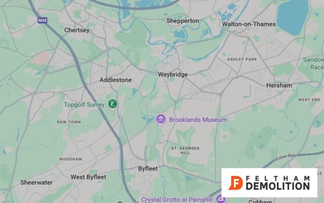 Coverage areas of our Grab Hire in Addlestone
