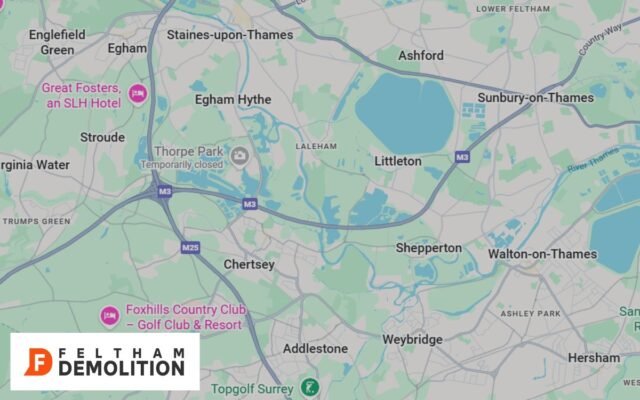 Coverage areas of our Grab Hire in Chertsey