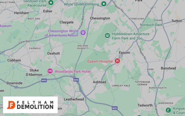 Coverage areas of our Grab Hire in Epsom