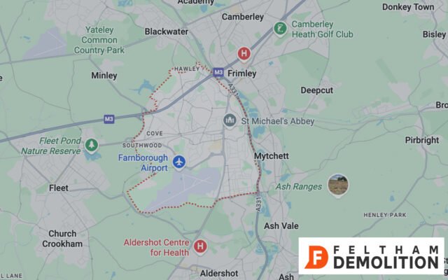 Coverage areas of our Grab Hire in Farnborough