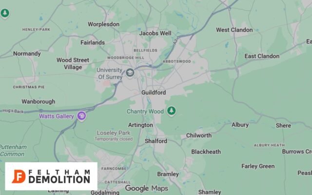 Coverage areas of our Grab Hire in Guildford