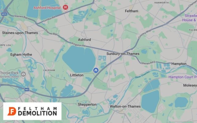 Coverage areas of our Grab Hire in Sunbury-on-Thames